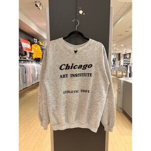 80s Chicago Art Institute Vintage Athletic Dept Crewneck Sweatshirt Xpress Knits